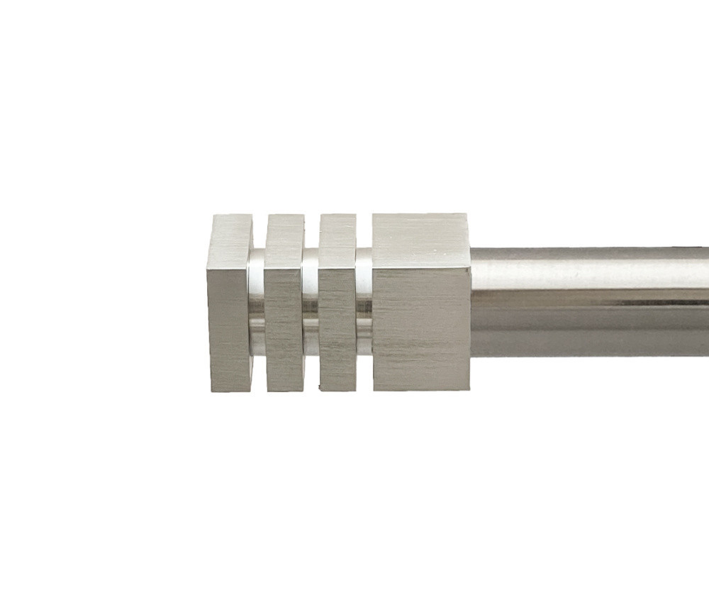 Карниз Orvit Акорда металевий дворядний техно гладка труба кільце металеве Нержавіюча Сталь 25\19 мм 200 см Львов - изображение 2