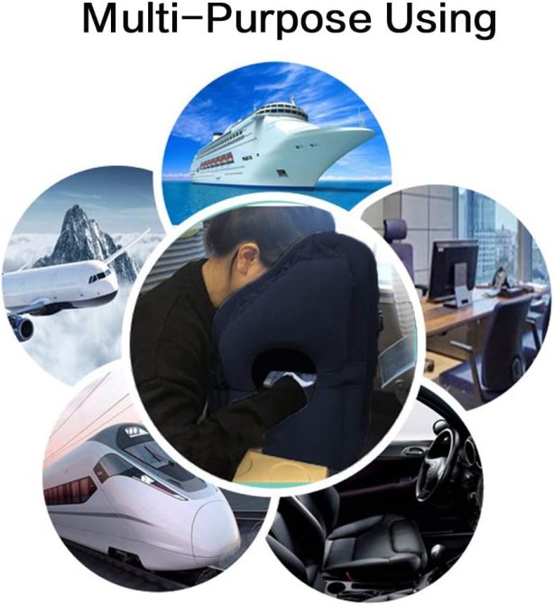 Надувна подушка-обіймашка для подорожей з кутом нахилу 45° Луцьк - фото 5