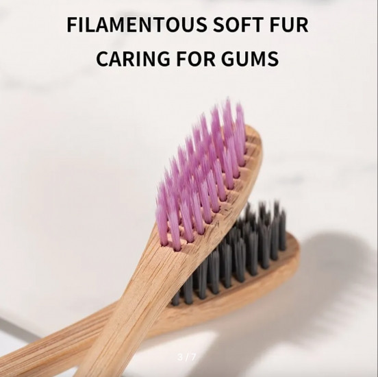 Набір бамбукових зубних щіток 10 шт Вінниця - фото 2