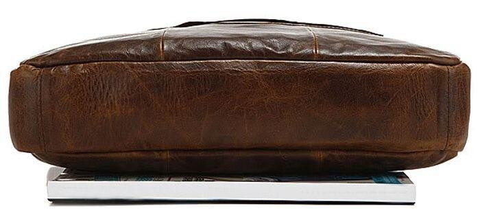Кожаная сумка для документа с отделением для нетбука Vintage 14059 Коричневая Киев - изображение 6