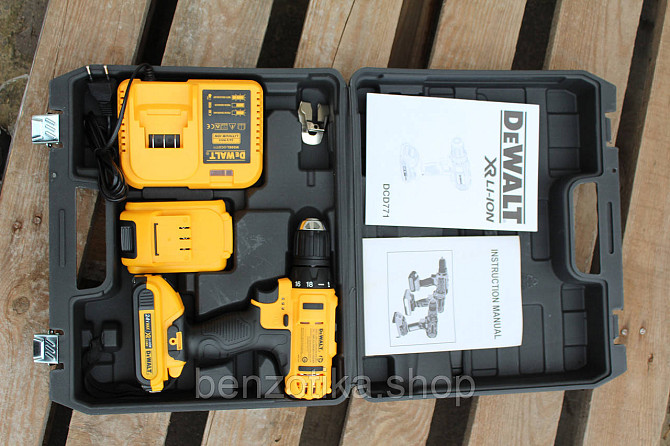 Акумуляторний шурупокрут DeWalt DCD 771 (2 акумулятори) Київ - фото 8