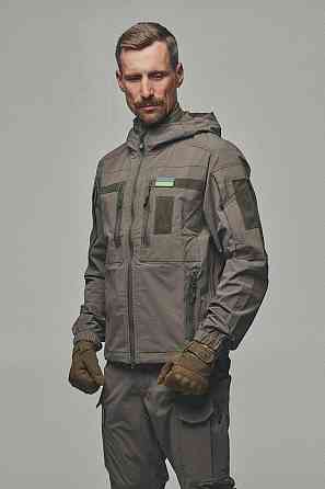 Військова демісезонна куртка хакі 4Wstretch, чоловіча тактична водонепроникна куртка весна осінь Львів