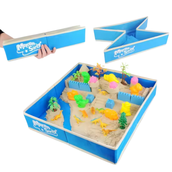 Пісок кінетичний для дітей “Планета динозаврів”, маса для ліплення набір для творчості з формами для ліплення Кам'янець-Подільський