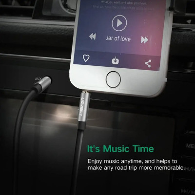 Кабель мультимедійний 3.5mm M to 3.5mm M 1.0m AV119 black Ugreen (10733) Вінниця - фото 6