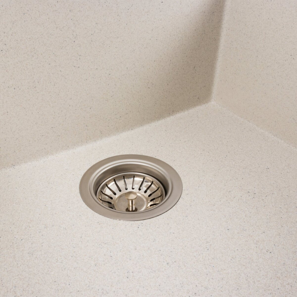 PLATINUM Гранітна мийка для кухні Platinum 9651 ATLAS матова Біла в крапку Київ - фото 5