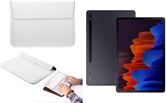Чохол-конверт VitoCase для Samsung Galaxy Tab S7 Plus T975, з функцією підставки для планшета Білий Київ