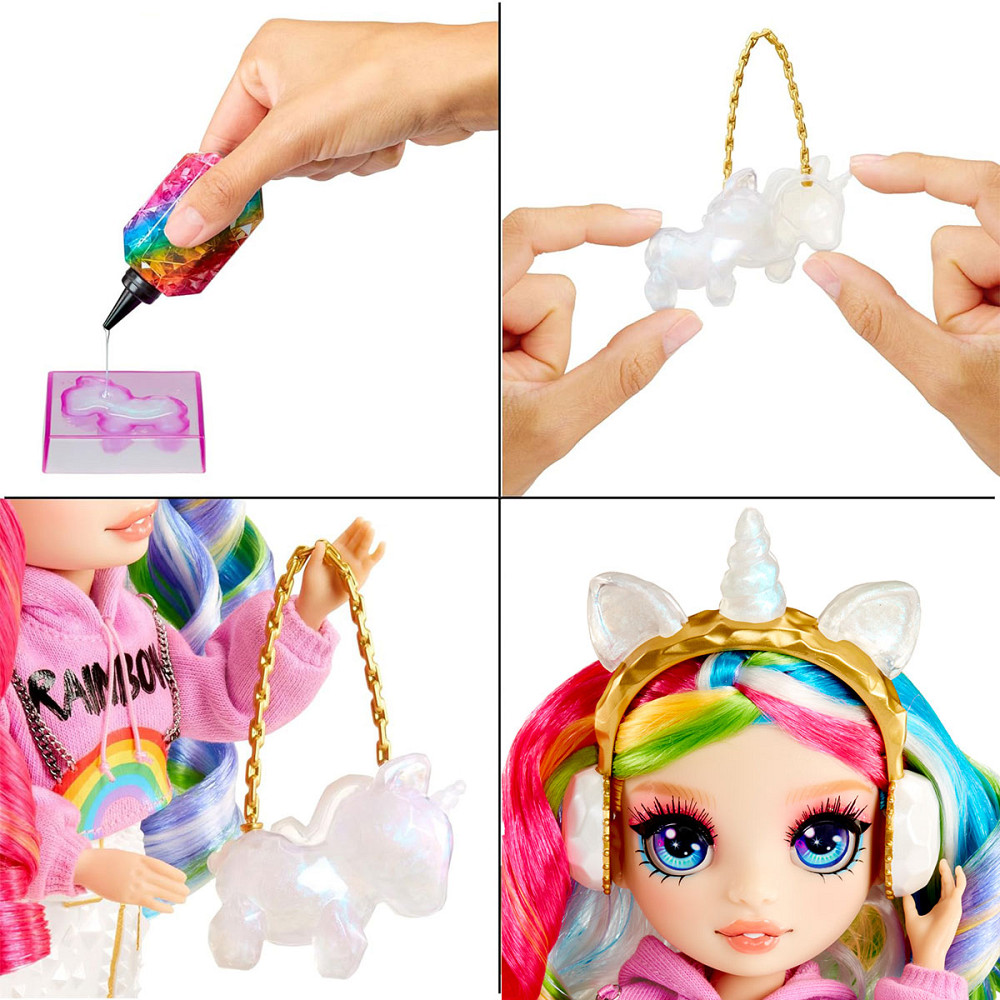 Ігровий набір з лялькою Rainbow High серії Creative Crystals - Амая Дніпро - фото 10