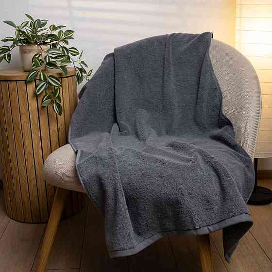 Рушник банний для готелів GM Textile 70х140см 500г/м2 (Сірий) Суми