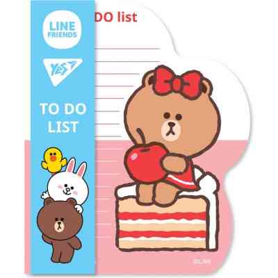 Бумага для заметок Yes To Do Line Friends girl планшет с магнитом, блок 52 листа (170326) Винница