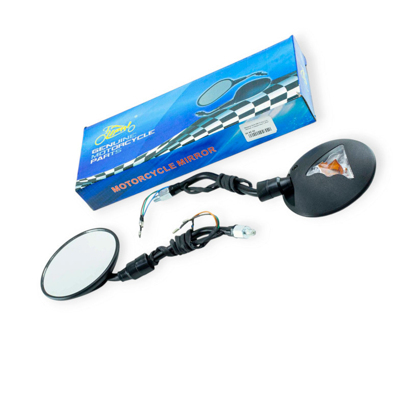 Зеркала (круглые, черные с поворотами) 8 -10 мм Альфа Мукачево - изображение 1