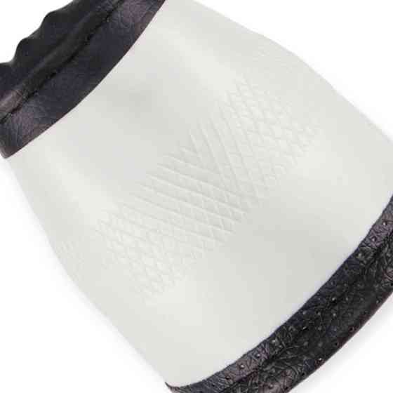 Чехол m кожа (37 - 39 см) черный перфор. вставка, один шов, белая основа VLOD-L2170 BK/RD руля Мукачево