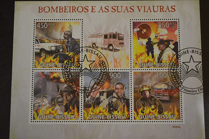 Гвинея - Бисау. Марки. История. Личности. Блок. 2009 год (В-5) Полтава - изображение 1