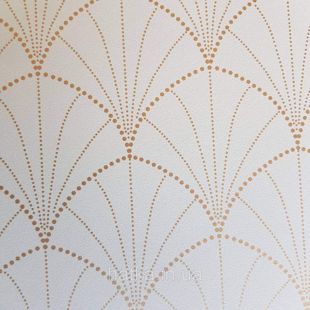 Шпалери вінілові на флізелін Caselio The Place to bed 0.53х10 м геометрія фігури смуги золотом на салатовому Київ - фото 2