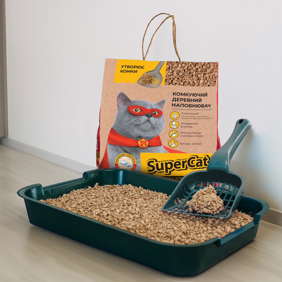 Наповнювач СУПЕР КОТ Комкуючий 2,1кг Коломыя - изображение 2