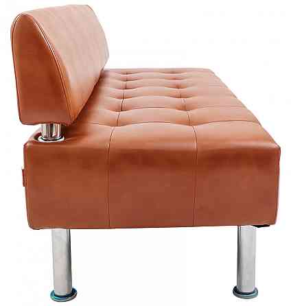 Диван Titan Office двойка со спинкой 1550х650х750 Коричневый Киев