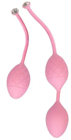 Розкішні вагінальні кульки PILLOW TALK - Frisky Pink з кристалом, діаметр 3,2 см, вага 49-75гр Львів