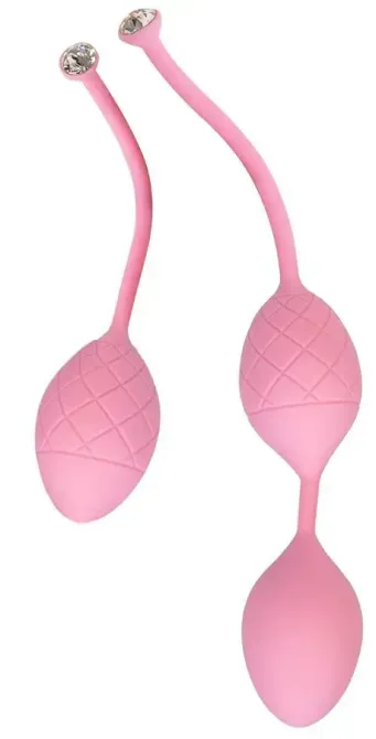 Розкішні вагінальні кульки PILLOW TALK - Frisky Pink з кристалом, діаметр 3,2 см, вага 49-75гр Львов - изображение 1