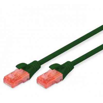 Патч-корд 1м, CAT 6 UTP, AWG 26/7, Cu, LSZH, green Digitus (DK-1617-010/G) Винница