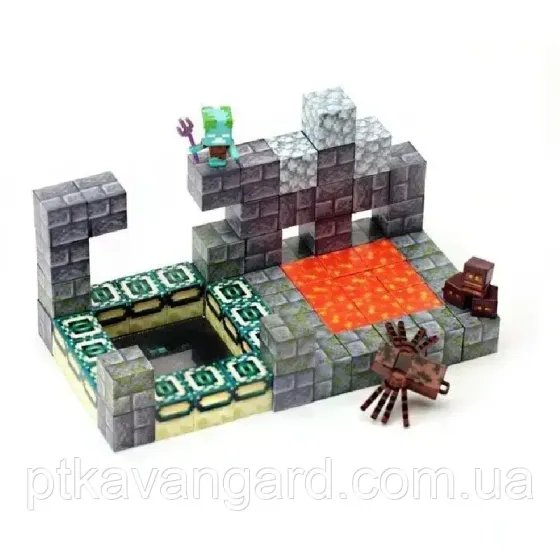Конструктор магнітний майнкрафт 65 кубики магнітні блоки портал ендер Dream World LZCK 010 Хмельницький