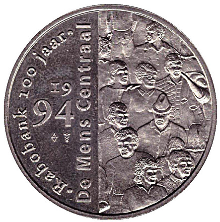 Нидерланды, Penning - Beatrix Rabobank 100 jaar "De Mens Centraal" Полтава - фото 1