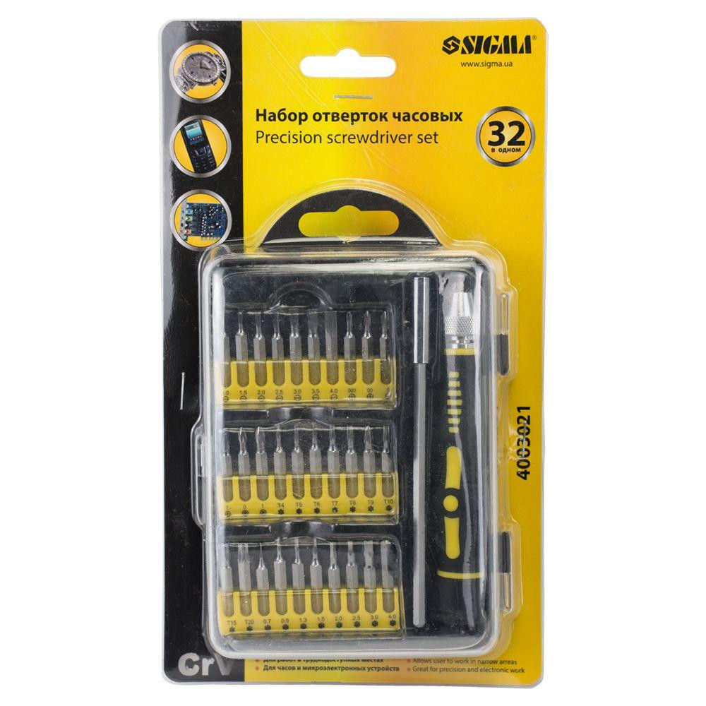 Набір викруток часових з подовжувачем 30 в 1 CrV (кейс) SIGMA (4003021) Київ - фото 5