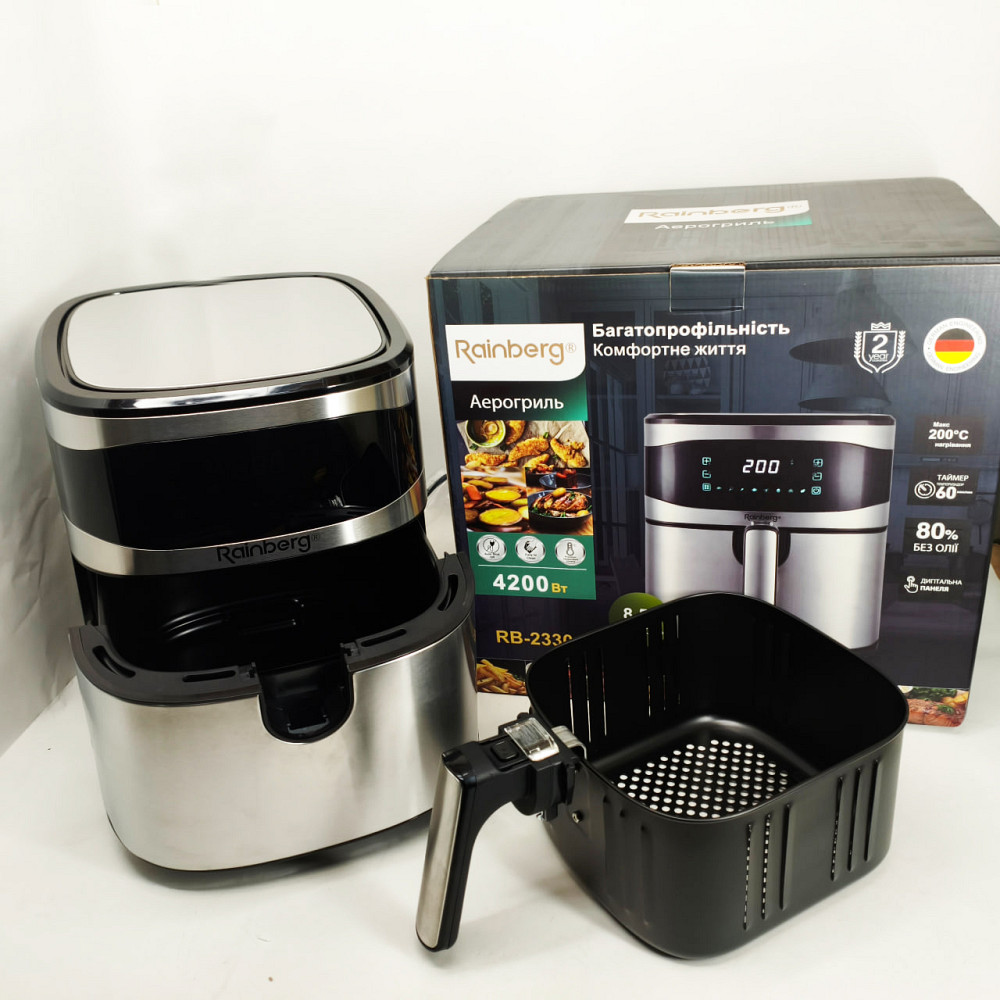 Фритюрница без масла с дисплеем, Фритюрница без масла компактная, Электрические фритюрницы для дома ZM-76 Львов - изображение 2