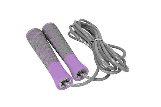 Скакалка PowerPlay 4206 Jump Rope PRO+ Сіро-фіолетова (2,75m.) Кам'янське