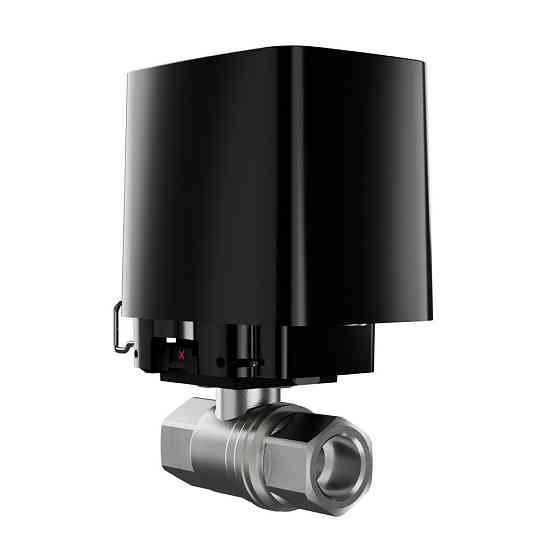 Кран перекриття води Ajax WaterStop 1" black з дистанційним керуванням Київ