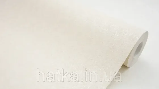 Шпалери метрові вінілові на флізеліні Sintra Classic класика однотонні дрібні завитки структурні бежеві 600320 Київ