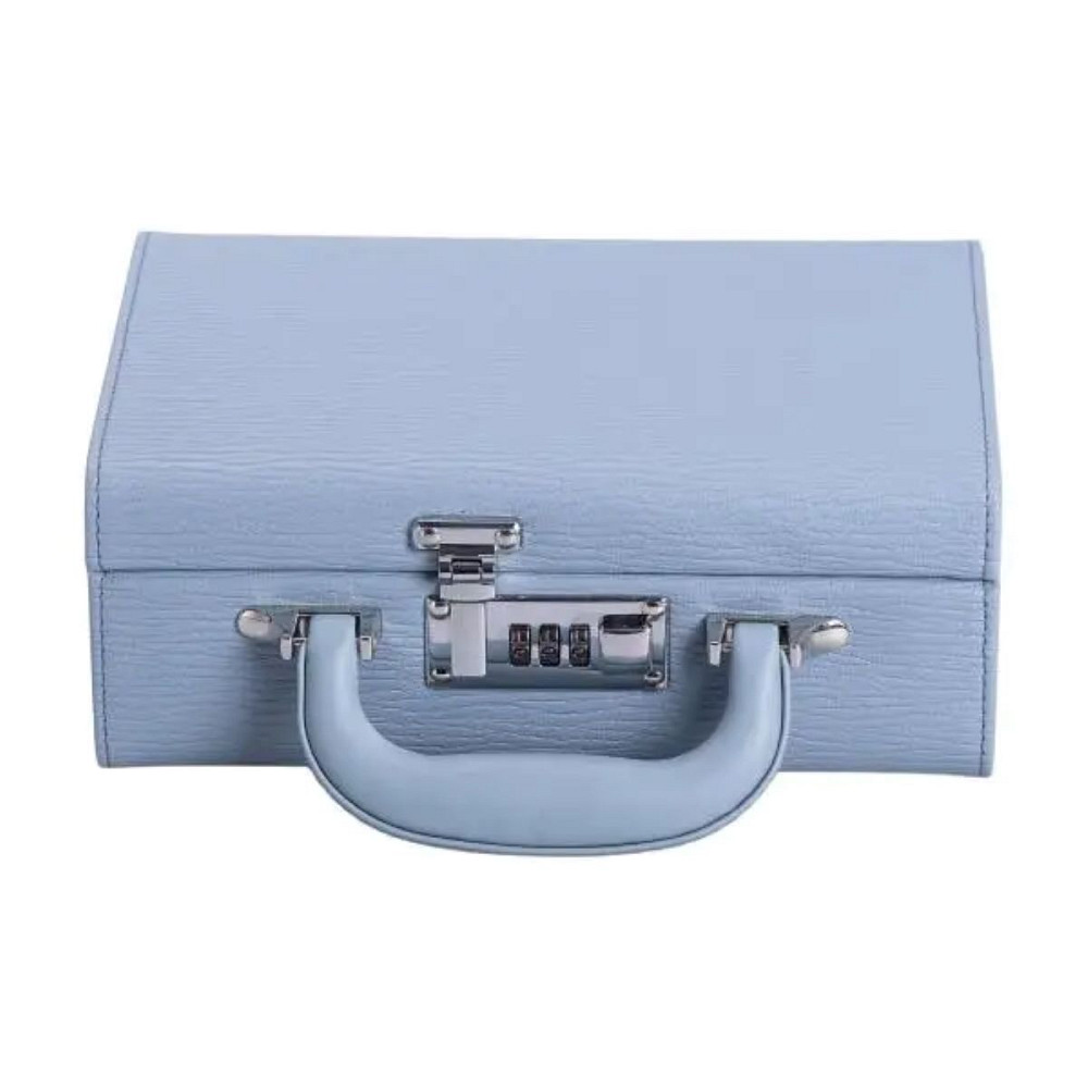 Yiwu Скринька для прикрас з еко шкіри 2 яруси з кодовим замком органайзер для ювелірних виробів Коломыя - изображение 2