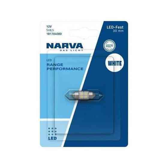 Світлодіодна лампа NARVA 18170B1 C5W LED Range Performance Festoon 12V SV8.5 WHITE 6000K 30mm (1 шт) Харків