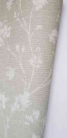 Обои виниловые на флизелине Rasch Alghero метровые цветы листья прованс мелкие белые на зеленом 943528 Киев