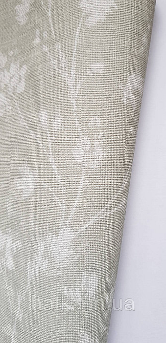 Шпалери вінілові на флізеліні Rasch Alghero метрові квіти листя прованс дрібні білі на зеленому 943528 Київ - фото 4