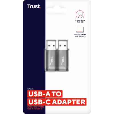 Перехідник USB-C to USB-A 3.2 Adapter 2-Pack Trust (25573_TRUST) Вінниця