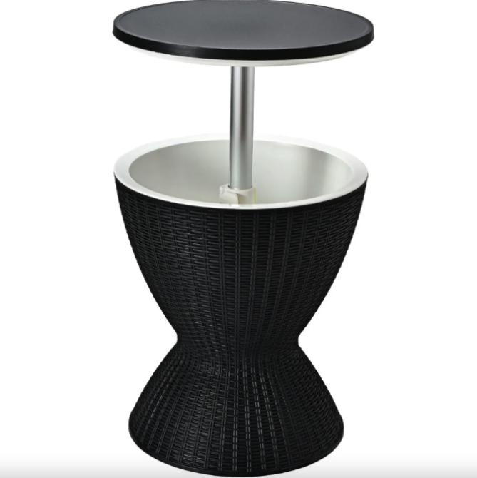 Стіл-холодильник Costway Curver з регульованою висотою 30L чорний Киев - изображение 6