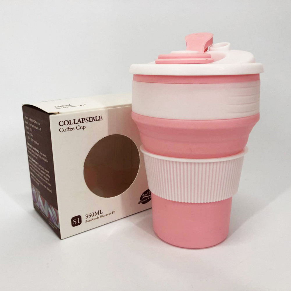 Стакан телескопический 350, Карманная чашка для кофе, Силиконовые стакан, Кружки для подорожей XW-69 Львов - изображение 17