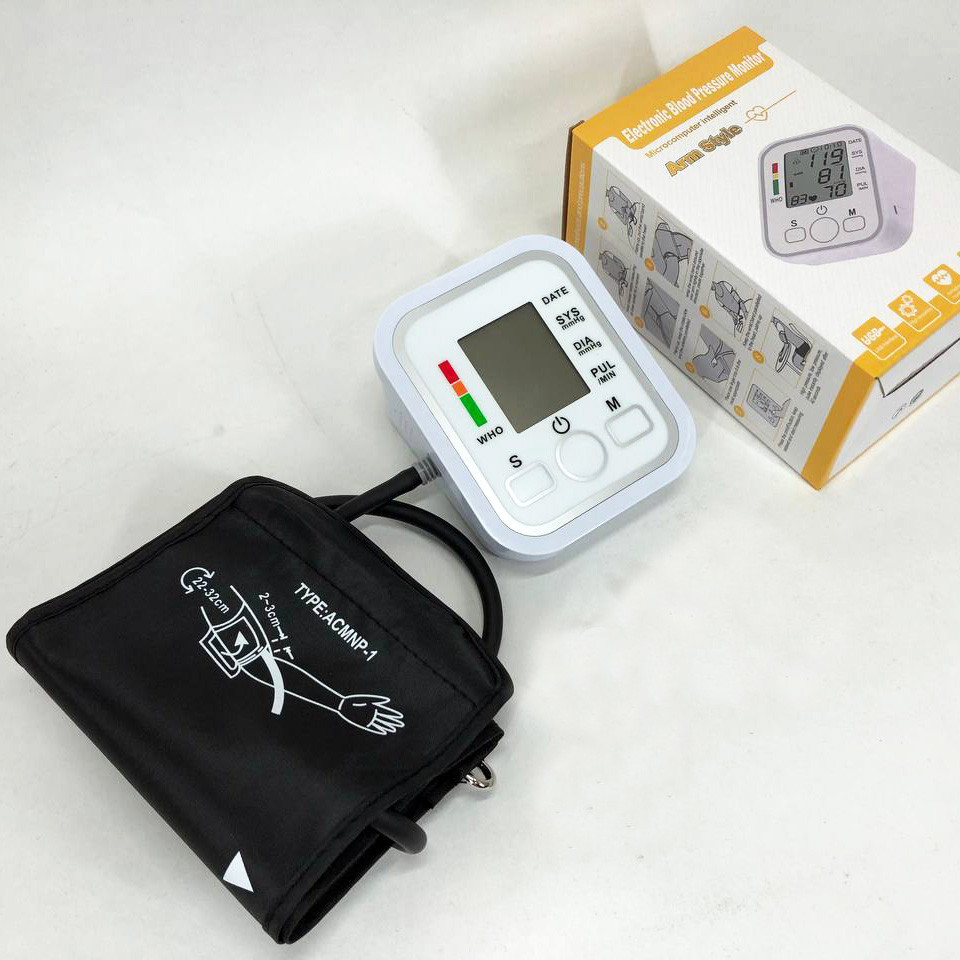 Тонометри для дому, Тонометр з широкою манжетою, Вимірник тиску, Автоматичний тонометр з дисплеєм UV-61 Львів - фото 4