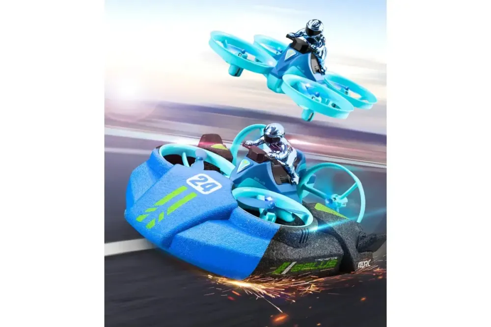 Радиоуправляемая машина амфибия 3в1 Море, Земля и Воздух (BLUE) Коломыя - изображение 2