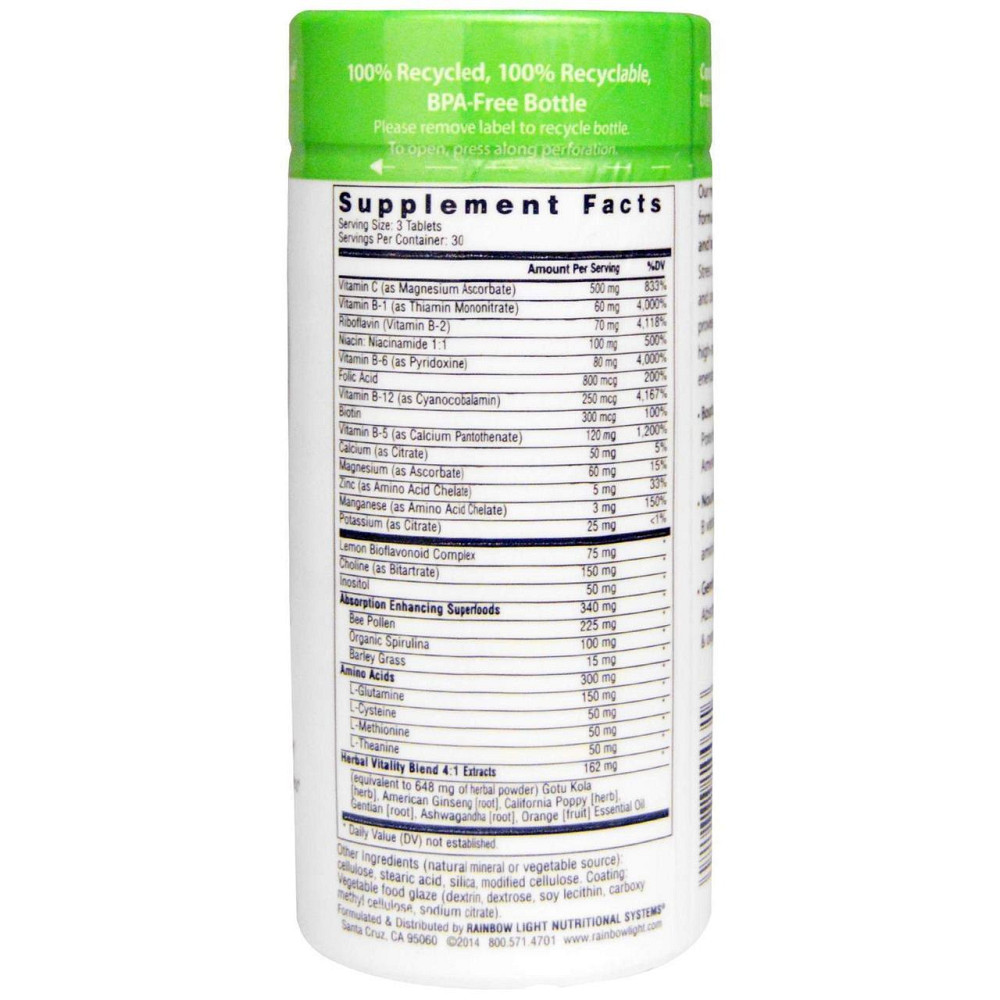 Комплекс витаминов В Rainbow Light Complete B-Complex 90 таб Киев - изображение 2