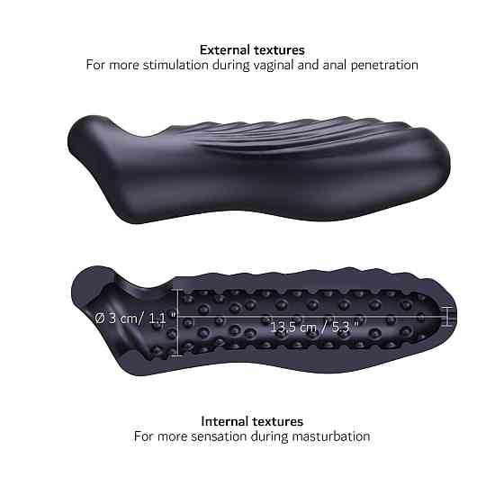 Насадка на член Manwan RYZER MAX - Black Plum Sex Aura Київ