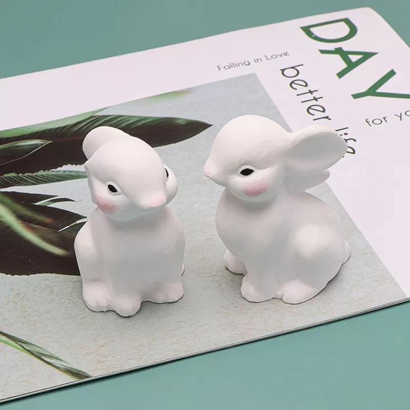 Молд силиконовый Заяц 73 на 65 мм белый Киев - изображение 5