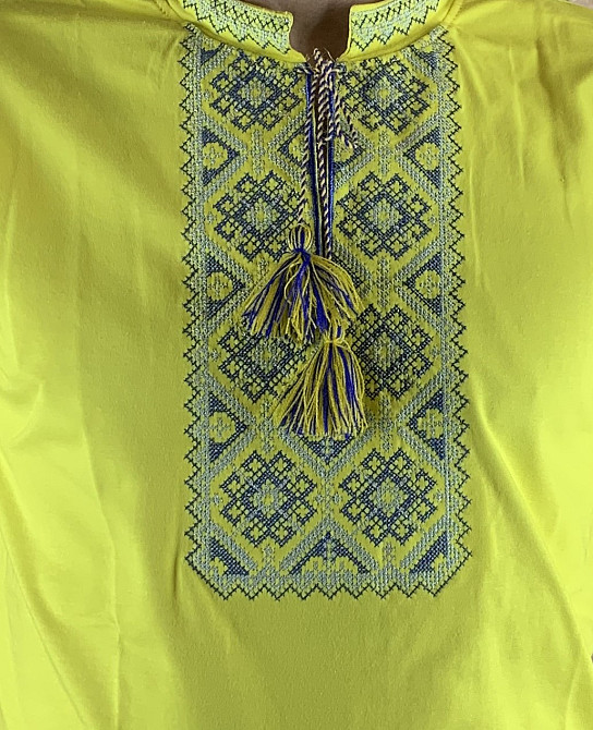 Футболка вишиванка жовтого кольору Київ - фото 2