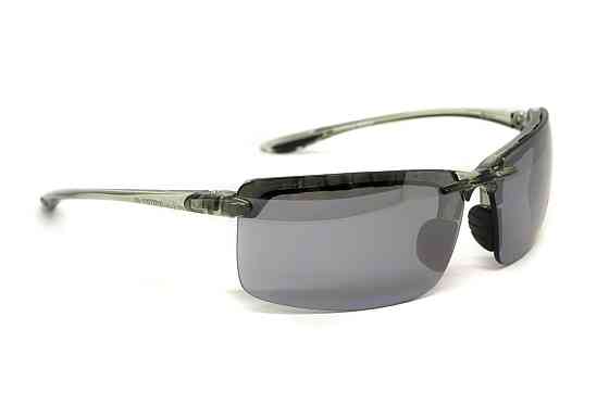Окуляри захисні Global Vision Wheelin Crystal Gray (flash mirror), дзеркальні сірі лінзи в сірій напівпрозорій оправі Запоріжжя