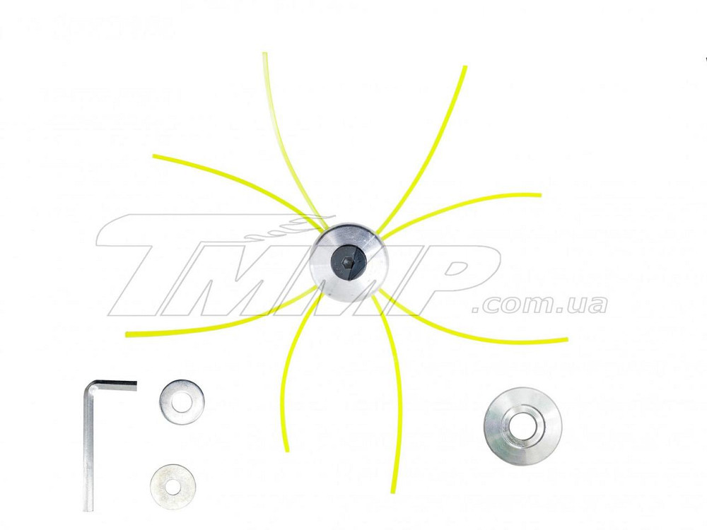 Шпулька косильная (паук метал) 4 выхода , под ключ (хром) 160049 Мукачево - изображение 1
