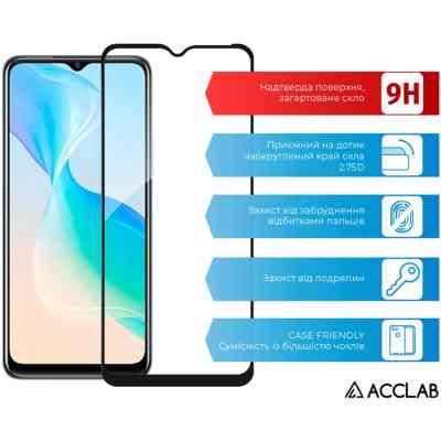 Стекло защитное ACCLAB Full Glue VIVO Y33S (1283126526879) Винница
