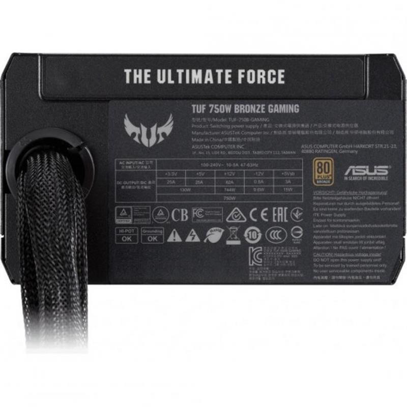 Блок живлення Asus TUF-GAMING-750B (90YE00D0-B0NA00) ( Чорний ) Харьков - изображение 8