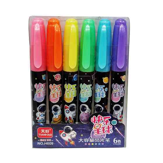 Набір фломастерів 6 кольорів "Космос" H609-6 Вінниця