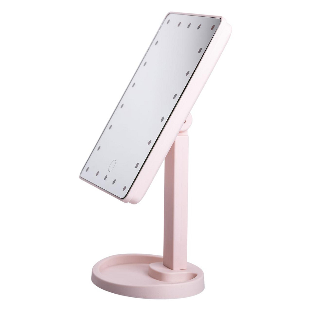Yiwu Настільне дзеркало з підсвічуванням 22 LED для макіяжу 21х16 см прямокутне на ніжці USB Ро Коломыя - изображение 1