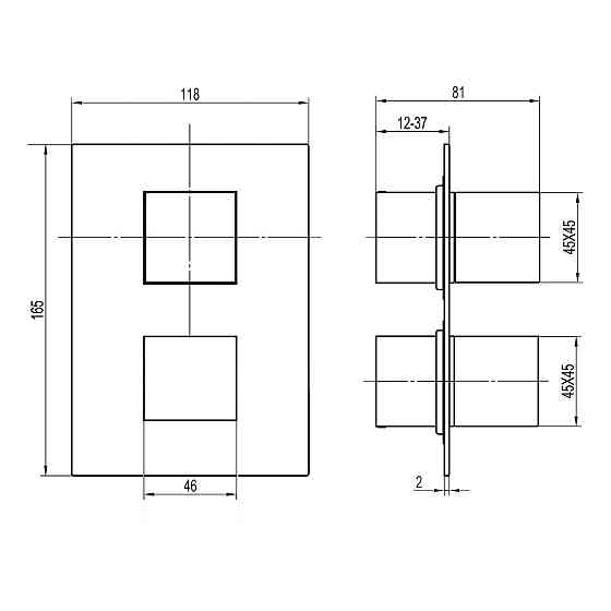 Душова система вбудована TOPAZ ODISS TO 08117-L03-BL-TT Тернопіль