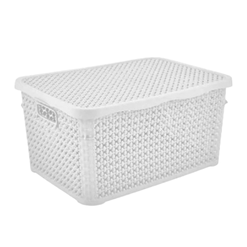 Кошик 1,25л mini з кришкою білий Pearl ELIF Житомир